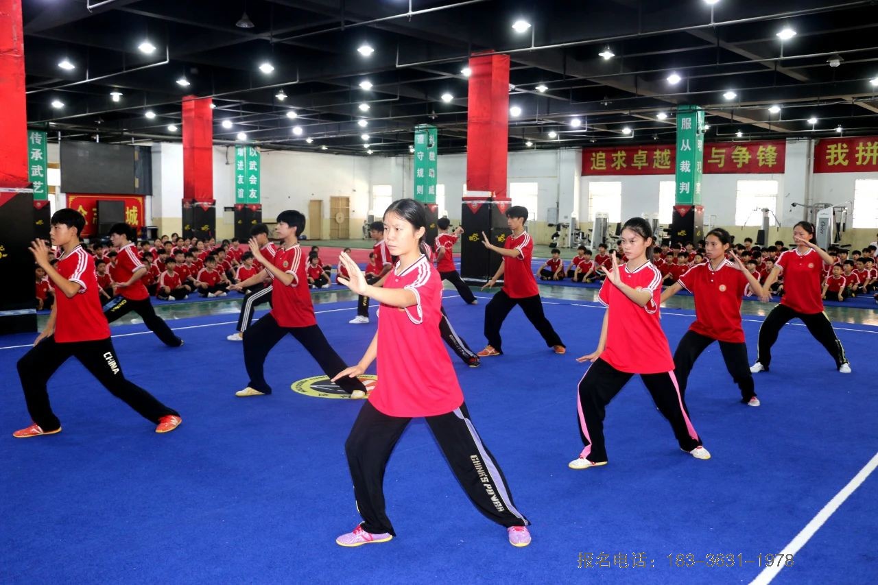 少林小龙武校举行太极拳教学成果展示活动