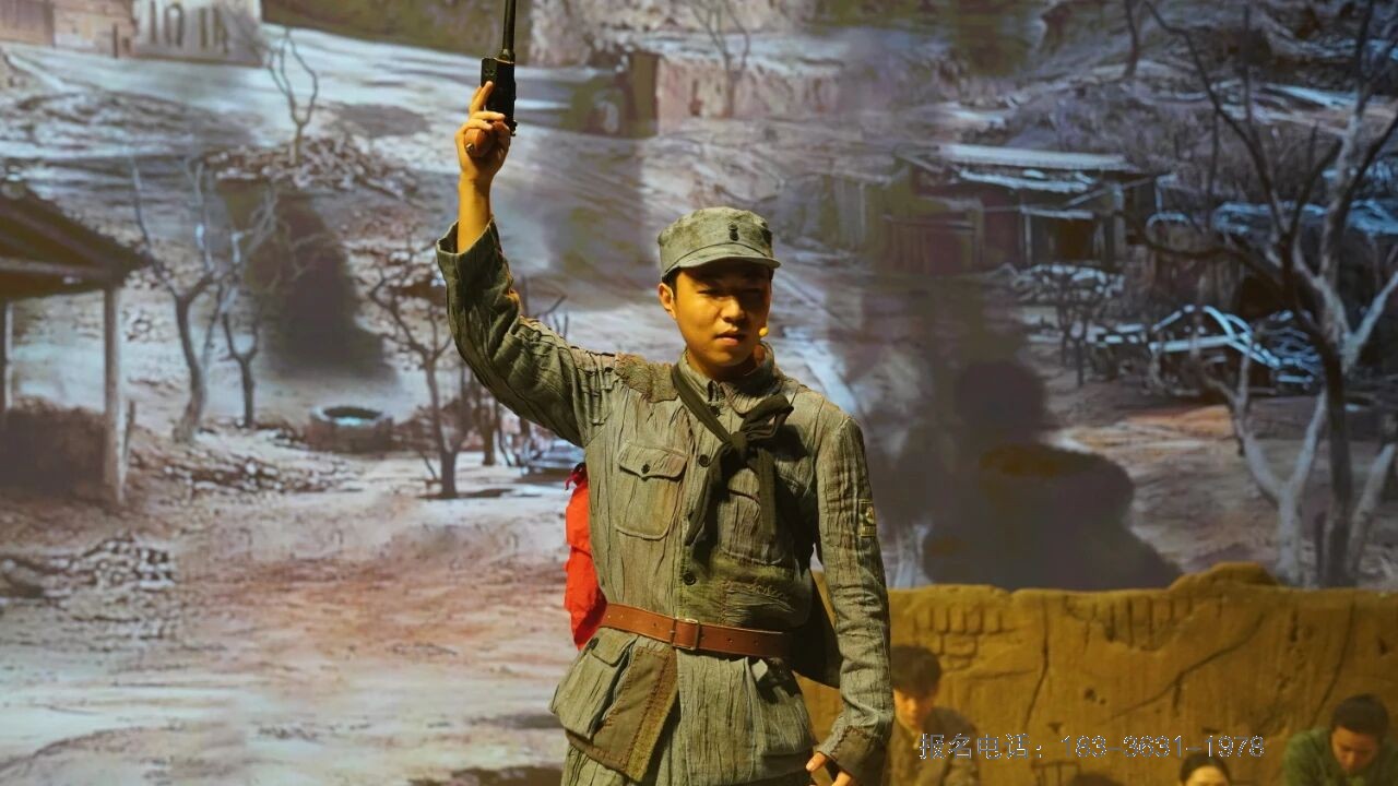 少林小龙武校学生倾情参演大型红色沉浸式英雄史诗《大别山战将》