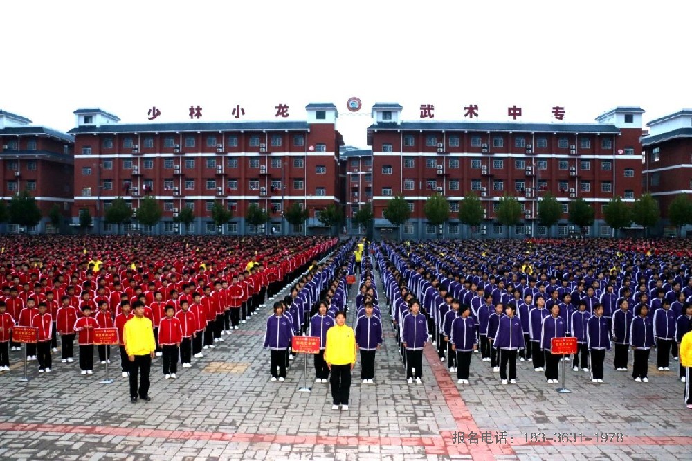 河南少林小龙武校举行“科学创新，点亮未来”主题升旗仪式