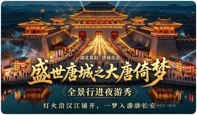 少林小龙武校学员加盟襄阳唐城，参演全景夜游秀《盛世唐城之大唐倚梦》
